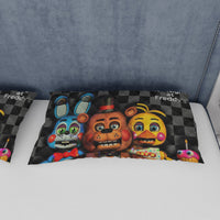 FNaF Bedding Set 3D Quilt Set Cartoon Freddy Bonnie Chica Bed Linen - Lusy Store LLC