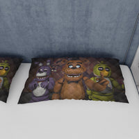 FNaF Bedding Set 3D Quilt Set Cartoon Freddy Fazbear Chica Foxy Bed Linen - Lusy Store LLC