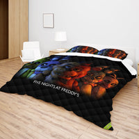 FNaF Bedding Set 3D Quilt Set Cute Cartoon Freddy Fazbear Chica Foxy Bed Linen - Lusy Store LLC