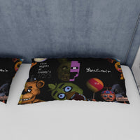 FNaF Bedding Set 3D Quilt Set Cute Horror Game Bed Linen - Lusy Store LLC