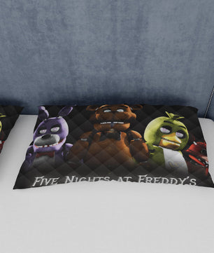 FNaF Bedding Set 3D Quilt Set Freddy Bonnie Chica Foxy Funny Bed Linen - Lusy Store LLC