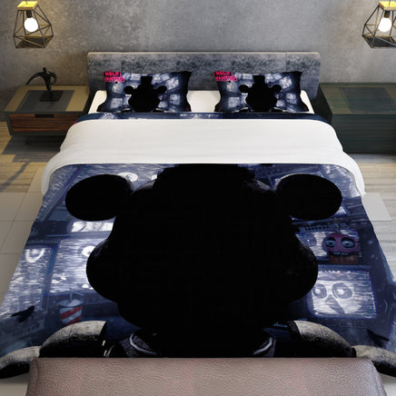 FNaF Bedding Set 3D Quilt Set Freddy Fazbear Bed Linen - Lusy Store LLC