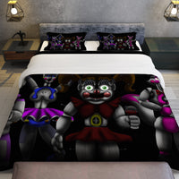 FNaF Bedding Set 3D Quilt Set Sister Location Cute Horror Game Bed Linen - Lusy Store LLC