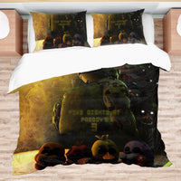 FNaF Bedding Set FNaF 3 Freddy Fazbear Quilt Set Comfortable Soft Breathable - Lusy Store LLC