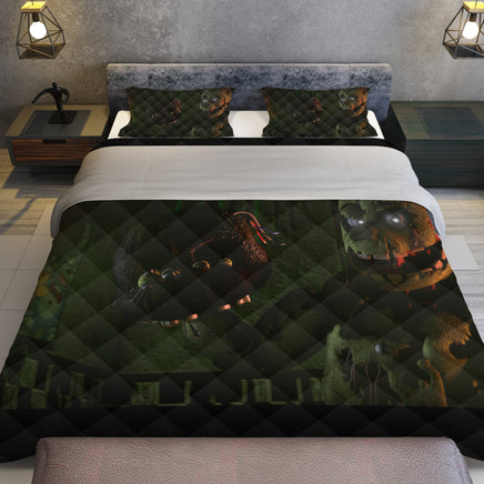 FNaF Bedding Set FNaF 3 Springtrap Quilt Set Comfortable Soft Breathable - Lusy Store LLC