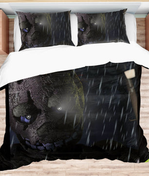 FNaF Bedding Set FNaF 4 Springtrap Quilt Set Comfortable Soft Breathable - Lusy Store LLC