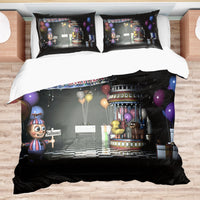 FNaF Bedding Set FNaF World Black Quilt Set Comfortable Soft Breathable - Lusy Store LLC