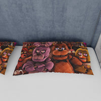 FNaF Bedding Set FNaF World Glamrock Quilt Set 3D Horror Movie - Lusy Store LLC