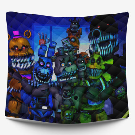 FNaF Bedding Set FNaF World Quilt Set 3D Comfortable Soft Breathable - Lusy Store LLC