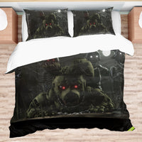 FNaF Bedding Set FNaF World Springtrap Foxy Nightmare Freddy Bonnie Chica Quilt Set - Lusy Store LLC