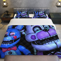 FNaF Bedding Set Freddy Bonnie Quilt Set FNaF 5 Comfortable Soft Breathable - Lusy Store LLC