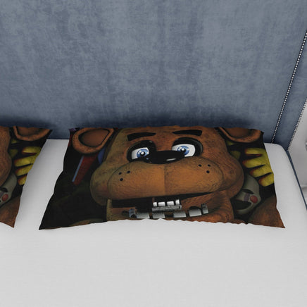 FNaF Bedding Set Freddy Fazbear Glamrock Bonnie Chica Foxy Quilt Blanket FNaF Gift - Lusy Store LLC