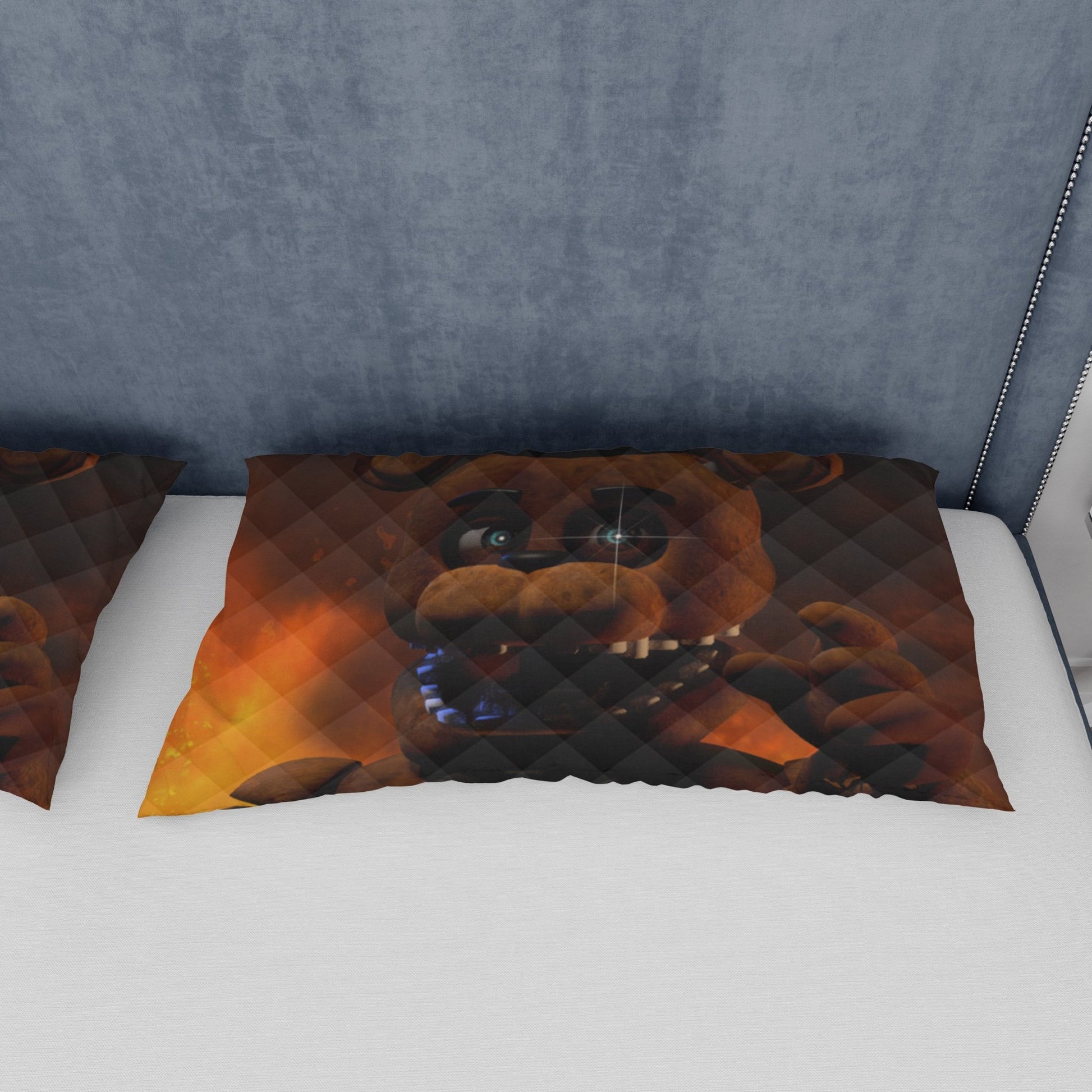 FNaF Bedding Set Freddy Fazbear Quilt Set Comfortable Soft Breathable 3D Horror Movie - Lusy Store LLC