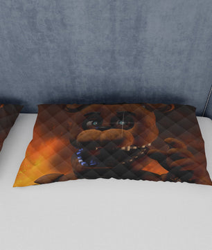 FNaF Bedding Set Freddy Fazbear Quilt Set Comfortable Soft Breathable 3D Horror Movie - Lusy Store LLC