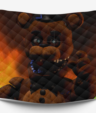 FNaF Bedding Set Freddy Fazbear Quilt Set Comfortable Soft Breathable 3D Horror Movie - Lusy Store LLC