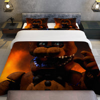 FNaF Bedding Set Freddy Fazbear Quilt Set Comfortable Soft Breathable 3D Horror Movie - Lusy Store LLC