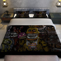 FNaF Bedding Set Funny Nightmare FNaF World Quilt Set 3D Comfortable Soft Breathable - Lusy Store LLC