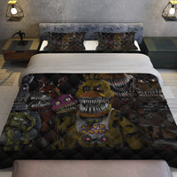 FNaF Bedding Set Funny Nightmare FNaF World Quilt Set 3D Comfortable Soft Breathable - Lusy Store LLC