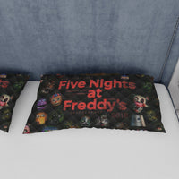 FNaF Bedding Set Game Freddy Fazbear Golden Freddy Black Quilt Set - Lusy Store LLC