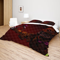 FNaF Bedding Set Horror Game Freddy Fazbear Quilt Set 3D Comfortable Soft Breathable - Lusy Store LLC