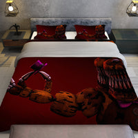 FNaF Bedding Set Horror Game Freddy Fazbear Quilt Set 3D Comfortable Soft Breathable - Lusy Store LLC