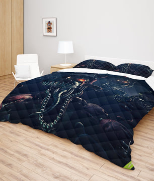 FNaF Bedding Set Horror Game Nightmare Quilt Set 3D Comfortable Soft Breathable - Lusy Store LLC