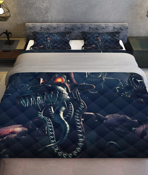 FNaF Bedding Set Horror Game Nightmare Quilt Set 3D Comfortable Soft Breathable - Lusy Store LLC