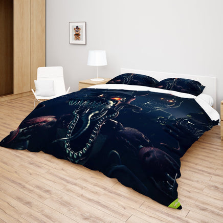 FNaF Bedding Set Horror Game Nightmare Quilt Set 3D Comfortable Soft Breathable - Lusy Store LLC