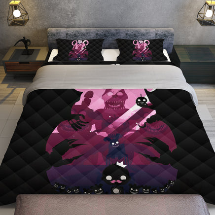 FNaF Bedding Set Horror Game Quilt Set Comfortable Soft Breathable - Lusy Store LLC