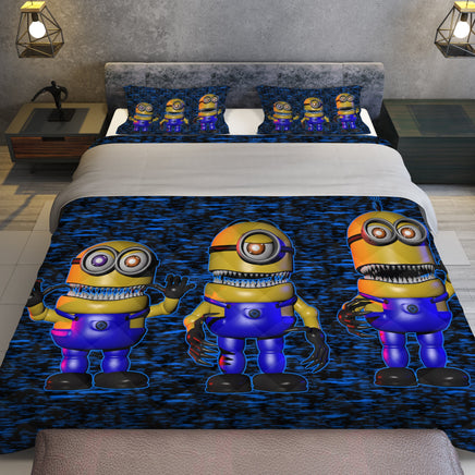 FNaF Bedding Set Minion Style Quilt Set Comfortable Soft Breathable - Lusy Store LLC