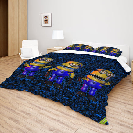 FNaF Bedding Set Minion Style Quilt Set Comfortable Soft Breathable - Lusy Store LLC