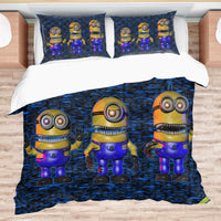 FNaF Bedding Set Minion Style Quilt Set Comfortable Soft Breathable - Lusy Store LLC