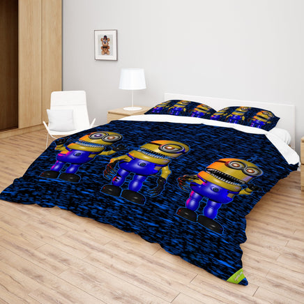 FNaF Bedding Set Minion Style Quilt Set Comfortable Soft Breathable - Lusy Store LLC