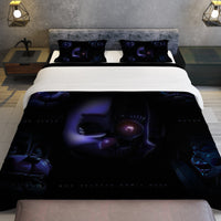 FNaF Bedding Set Nightmare Black Quilt Set Comfortable Soft Breathable - Lusy Store LLC