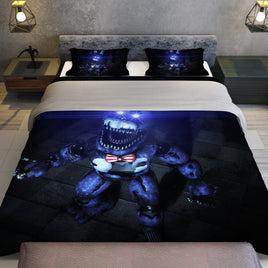 FNaF Bedding Set Nightmare Bonnie Quilt Set 3D Comfortable Soft Breathable - Lusy Store LLC