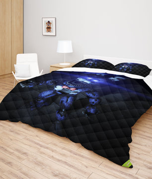 FNaF Bedding Set Nightmare Bonnie Quilt Set 3D Comfortable Soft Breathable - Lusy Store LLC