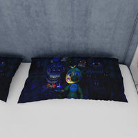 FNaF Bedding Set Nightmare FNaF World Quilt Set Comfortable Soft Breathable - Lusy Store LLC