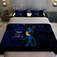 FNaF Bedding Set Nightmare FNaF World Quilt Set Comfortable Soft Breathable - Lusy Store LLC