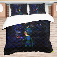 FNaF Bedding Set Nightmare FNaF World Quilt Set Comfortable Soft Breathable - Lusy Store LLC