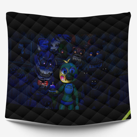 FNaF Bedding Set Nightmare FNaF World Quilt Set Comfortable Soft Breathable - Lusy Store LLC