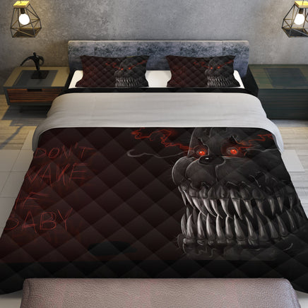 FNaF Bedding Set Nightmare Freddy Fazbear Quilt Set Comfortable Soft Breathable - Lusy Store LLC