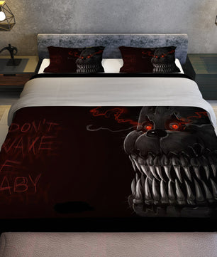 FNaF Bedding Set Nightmare Freddy Fazbear Quilt Set Comfortable Soft Breathable - Lusy Store LLC