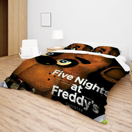 FNaF Bedding Set Quilt Set Cute Freddy Bed Set For Boys - Lusy Store LLC