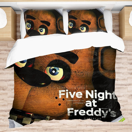 FNaF Bedding Set Quilt Set Cute Freddy Bed Set For Boys - Lusy Store LLC