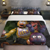 FNaF Bedding Set Quilt Set Freddy Bonnie Foxy Chica Bed Set - Lusy Store LLC