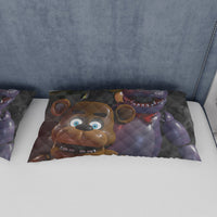 FNaF Bedding Set Quilt Set Freddy Bonnie Foxy Chica Bed Set - Lusy Store LLC