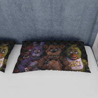 FNaF Bedding Set Quilt Set Freddy Fazbear Chica Foxy Glamrock Bed Linen - Lusy Store LLC