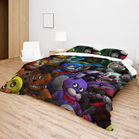 FNaF Bedding Set Quilt Set Freddy FNaF World Bed Set - Lusy Store LLC