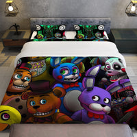 FNaF Bedding Set Quilt Set Freddy FNaF World Bed Set - Lusy Store LLC