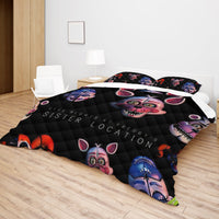 FNaF Bedding Set Quilt Set Freddy Funtime Foxy Sister Location Bed Set - Lusy Store LLC